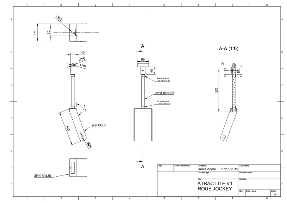 ATRAC LITE V1 ROUE JOCKEY