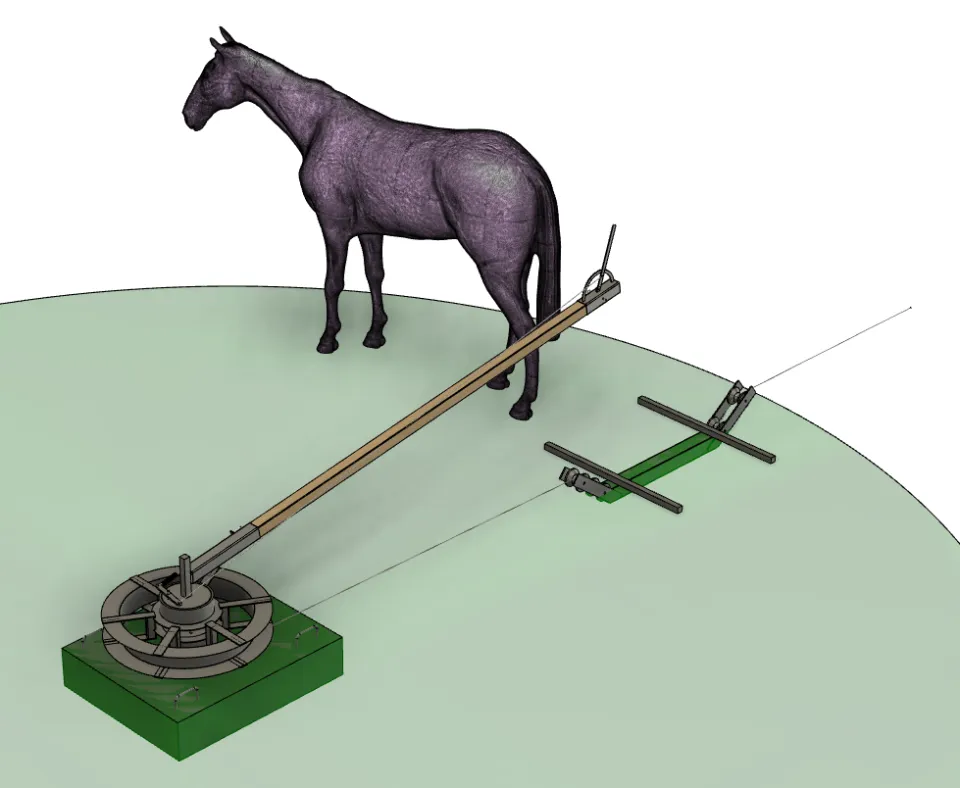 vue générale du manège à cheval